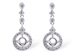 M220-43493: SEMI EARRINGS .45 TW