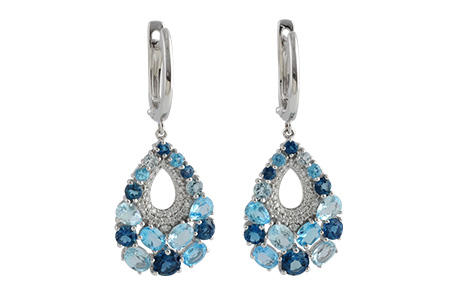 M224-08066: EARR 4.01 BLUE TOPAZ 4.24 TGW