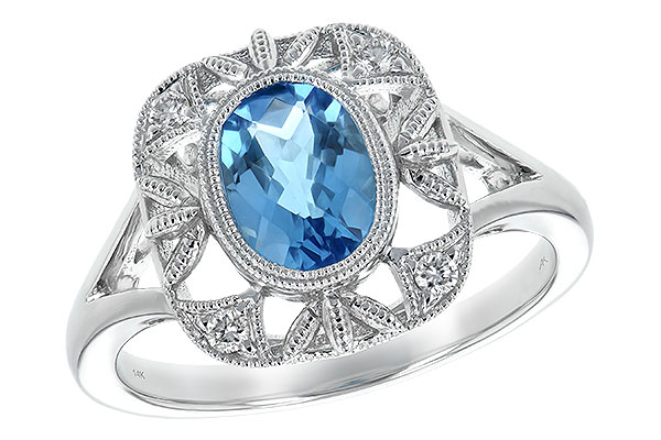 M225-83511: LDS RG 1.22 BLUE TOPAZ 1.30 TGW