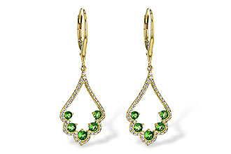 M226-73493: EARR .64 GREEN GARNET .98 TGW