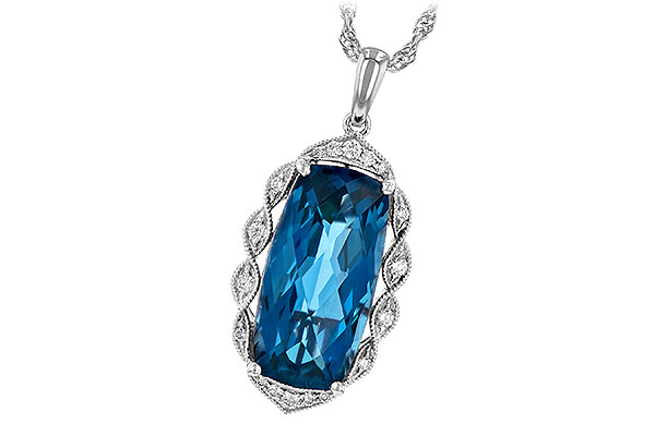 M226-74366: NECK 6.70 LONDON BLUE TOPAZ 6.81 TGW