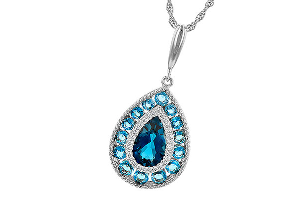 M226-77157: NECK 2.55 TW BLUE TOPAZ 2.65 TGW