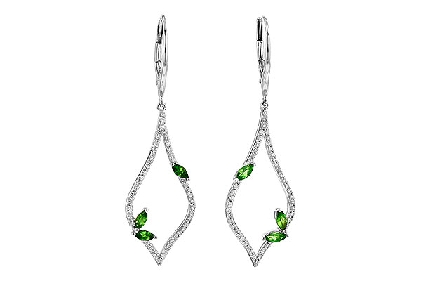 M226-78984: EARR .42 GREEN GARNET .77 TGW