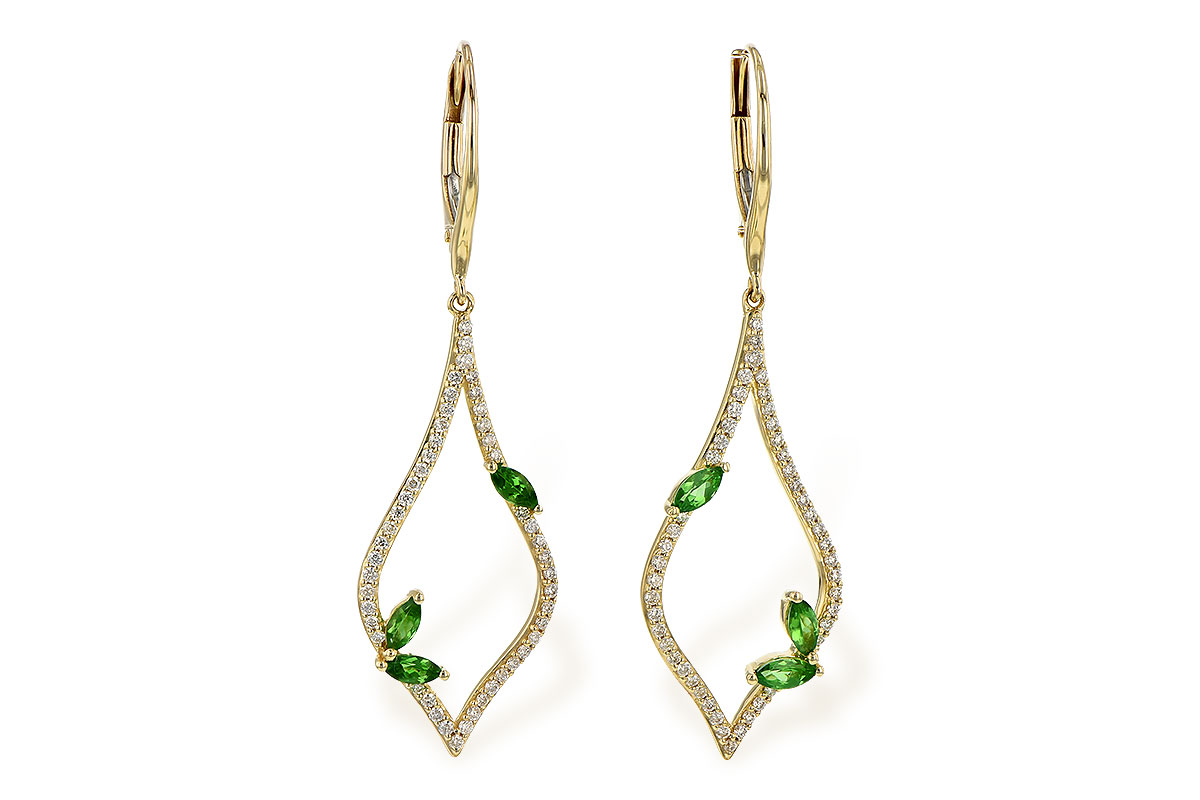 M226-78984: EARR .42 GREEN GARNET .77 TGW