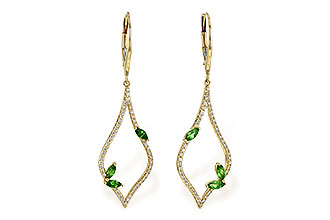 M226-78984: EARR .42 GREEN GARNET .77 TGW