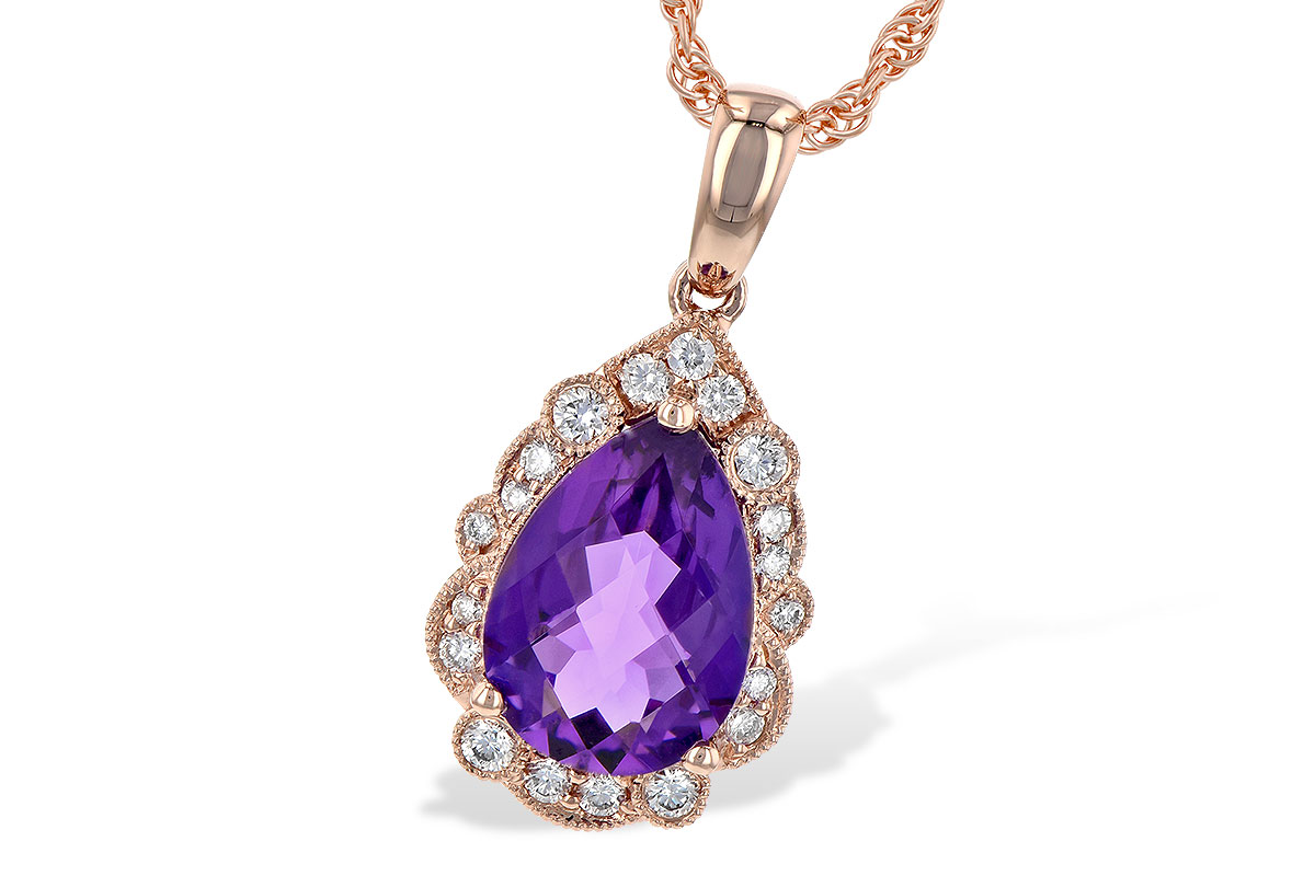 M226-80748: NECKLACE 1.53 AMETHYST 1.68 TGW (10x7 PS)