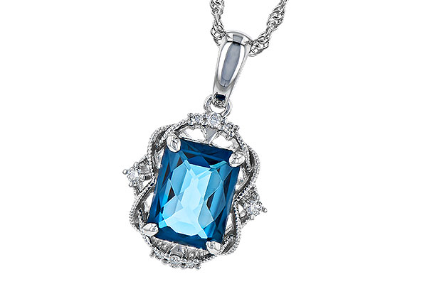 M309-48939: NECK 1.68 LONDON BLUE TOPAZ 1.73 TGW (8x6MM LBT)