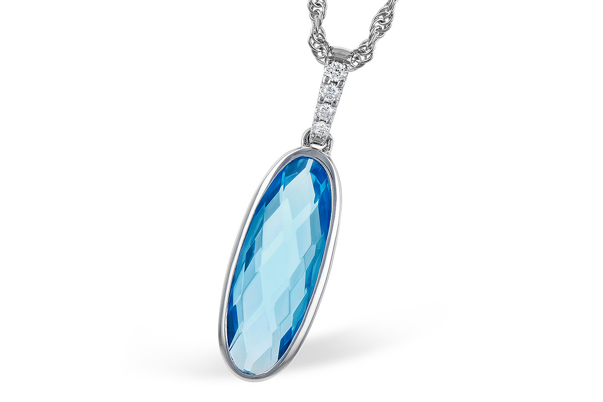 M309-48966: NECK 1.90 BLUE TOPAZ 1.93 TGW