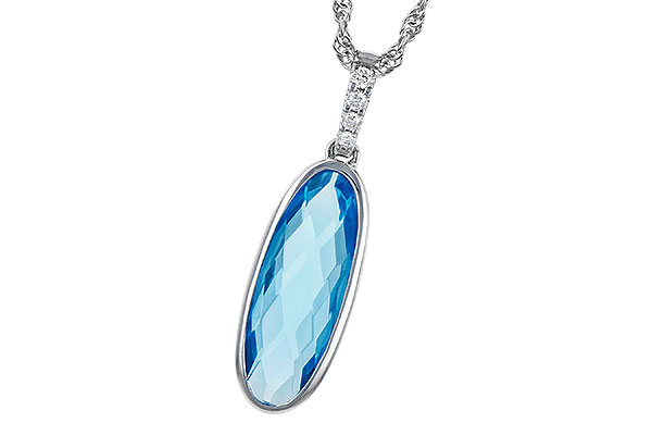 M309-48966: NECK 1.90 BLUE TOPAZ 1.93 TGW