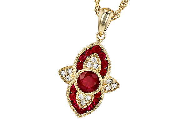 M309-48984: NECK .63 TW RUBY .70 TGW