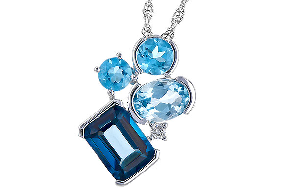 M309-52593: NECK 3.08 BLUE TOPAZ TW 3.11 TGW