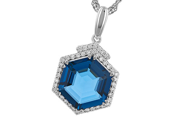 M310-40784: NECK 3.94 TW LONDON BLUE TOPAZ 4.12 TGW