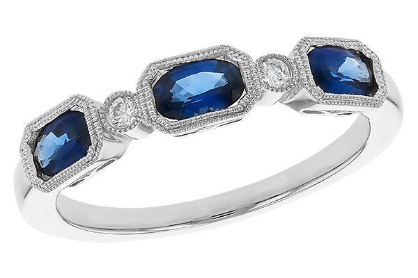 M311-29866: LDS WED RG .72 SAPPHIRE .77 TGW (4x3MM SAPP)