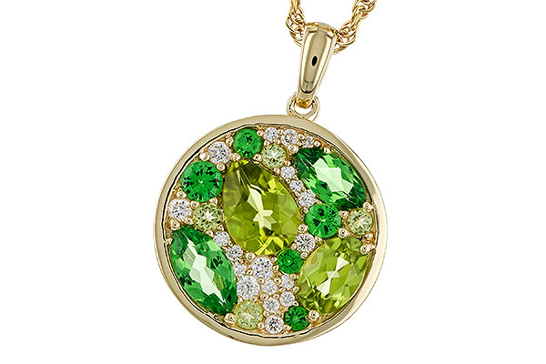 M311-31657: NECK 2.20 TW SEMI-PRECIOUS (TSAV, PER) 2.37 TGW