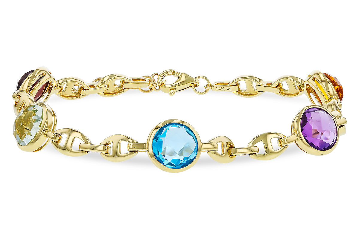 M311-31675: BRACELET 7.09 TW SEMI-PREC (GT,CIT,AMY,G.AMY,BT)