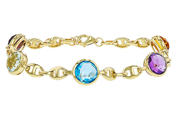 M311-31675: BRACELET 7.09 TW SEMI-PREC (GT,CIT,AMY,G.AMY,BT)