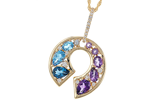 M311-31684: NECKLACE 1.77 SEMI-PREC (AMY & BT) 1.90 TGW