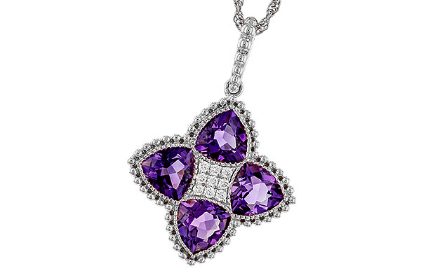 M311-32548: NECKLACE 2.22 AMETHYST 2.28 TGW